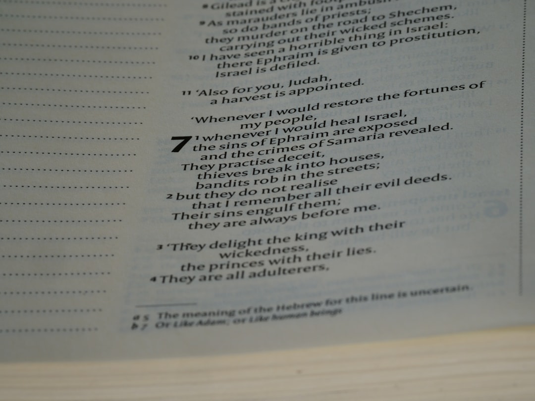 a close up of a text on a book