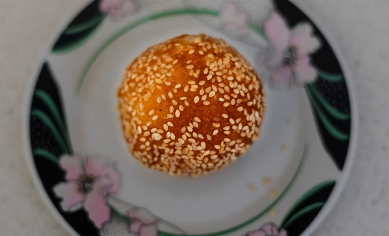 yellow and white round cake on white ceramic plate