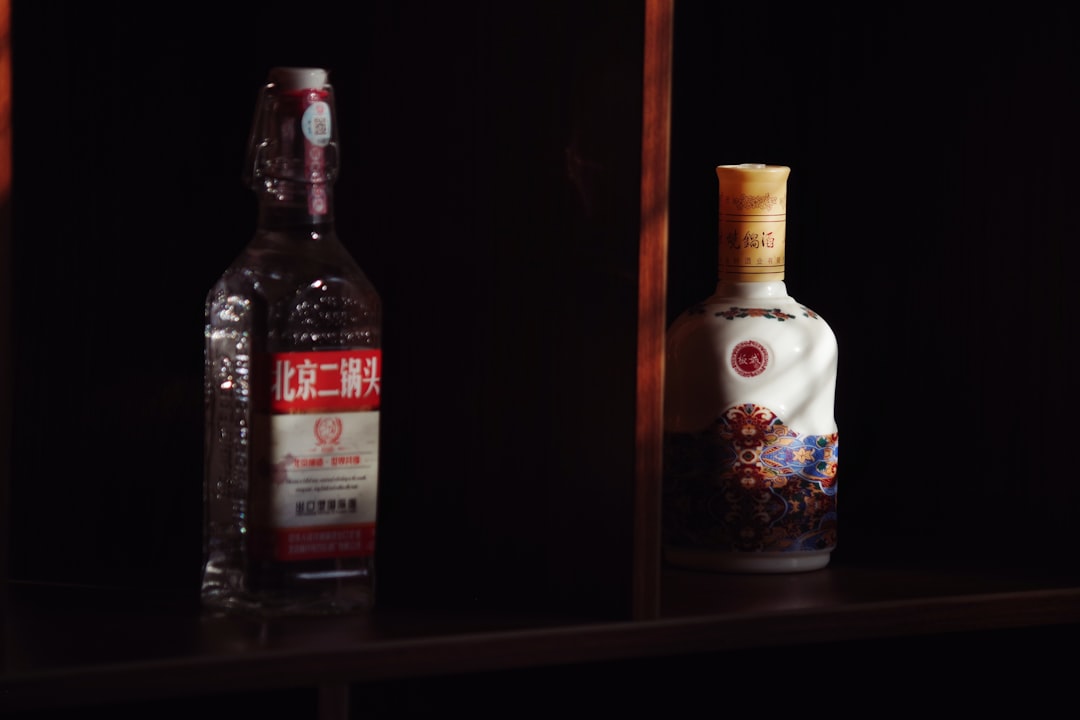 a couple of bottles of alcohol